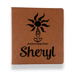 Sundance Yoga Studio Leather Binder - 1" - Rawhide (Personalized)