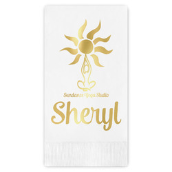 Sundance Yoga Studio Guest Napkins - Foil Stamped (Personalized)