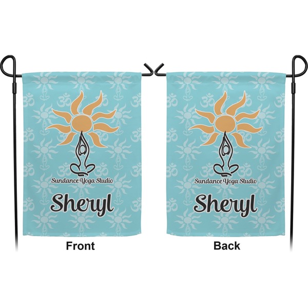 Sundance Yoga Studio Garden Flag - Double Sided Front and Back