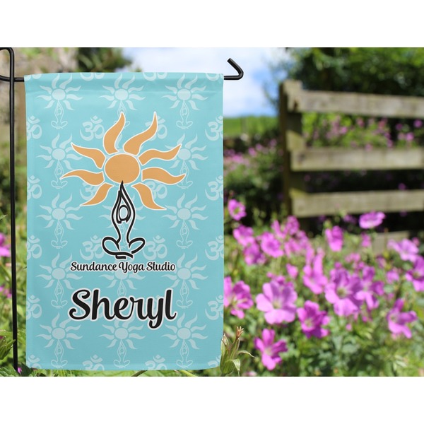 Sundance Yoga Studio Garden Flag - Outside In Flowers