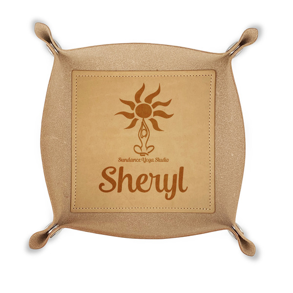 Custom Sundance Yoga Studio Genuine Leather Dice Tray (Personalized)