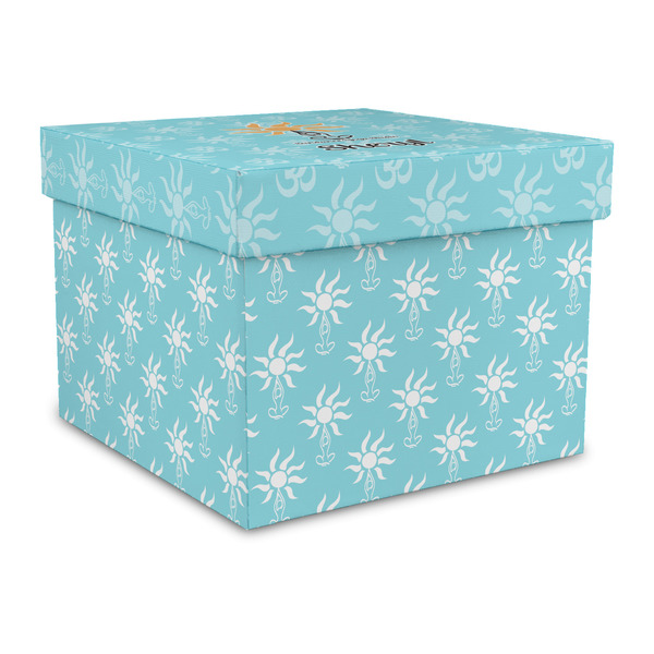 Custom Sundance Yoga Studio Gift Box with Lid - Canvas Wrapped - Large (Personalized)