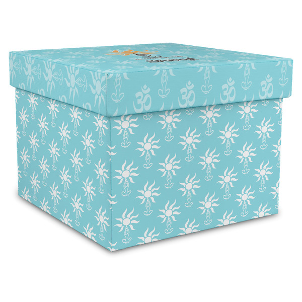 Custom Sundance Yoga Studio Gift Box with Lid - Canvas Wrapped - X-Large (Personalized)