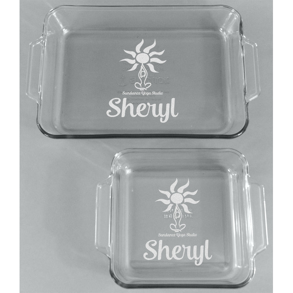 Sundance Yoga Studio Glass Baking Dish Set - FRONT