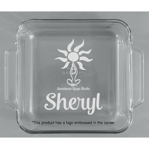 Sundance Yoga Studio Glass Cake Dish - APPROVAL (8x8)