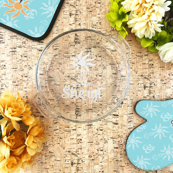 Sundance Yoga Studio Glass Pie Dish - LIFESTYLE