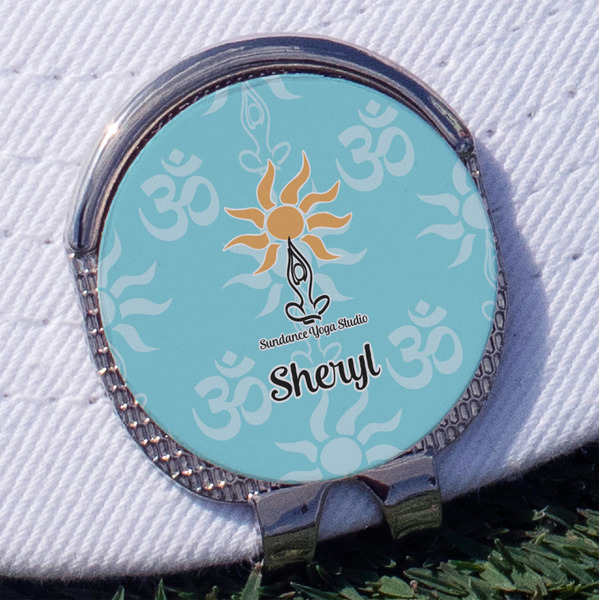 Custom Sundance Yoga Studio Golf Ball Marker - Hat Clip