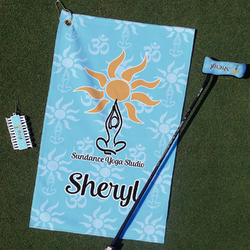 Sundance Yoga Studio Golf Towel Gift Set w/ Name or Text