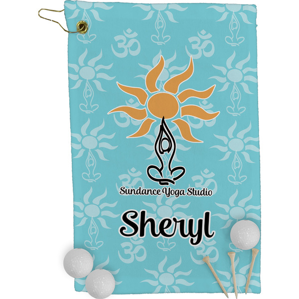 Sundance Yoga Studio Golf Towel (Personalized) - FRONT (Small Full Print)
