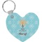 Sundance Yoga Studio Heart Plastic Keychain w/ Name or Text