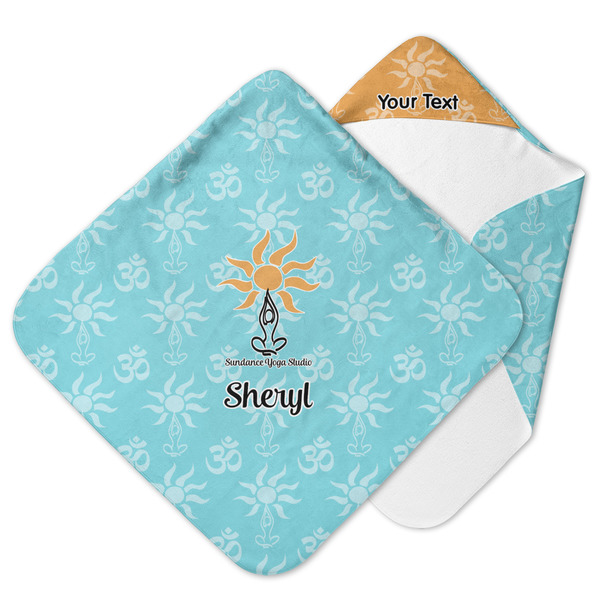 Custom Sundance Yoga Studio Hooded Baby Towel w/ Name or Text