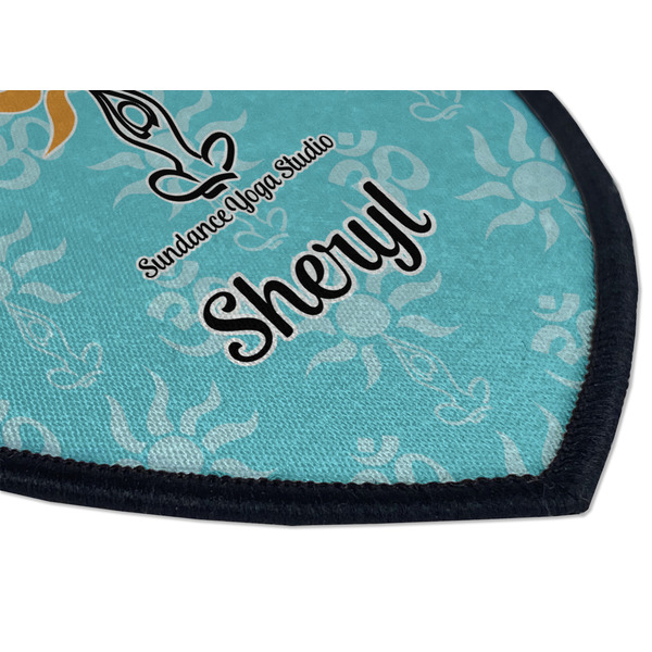 Sundance Yoga Studio Iron on Shield 3 Detail