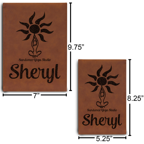 Sundance Yoga Studio Journal Size Comparisons w/ Dimensions