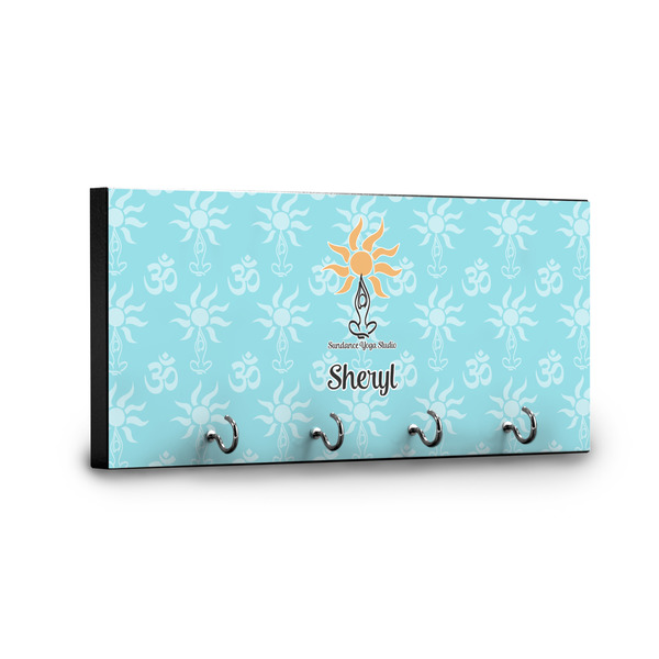 Sundance Yoga Studio Key Hanger - Front View with Hooks