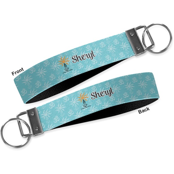 Sundance Yoga Studio Key-chain - Metal and Nylon - Front and Back