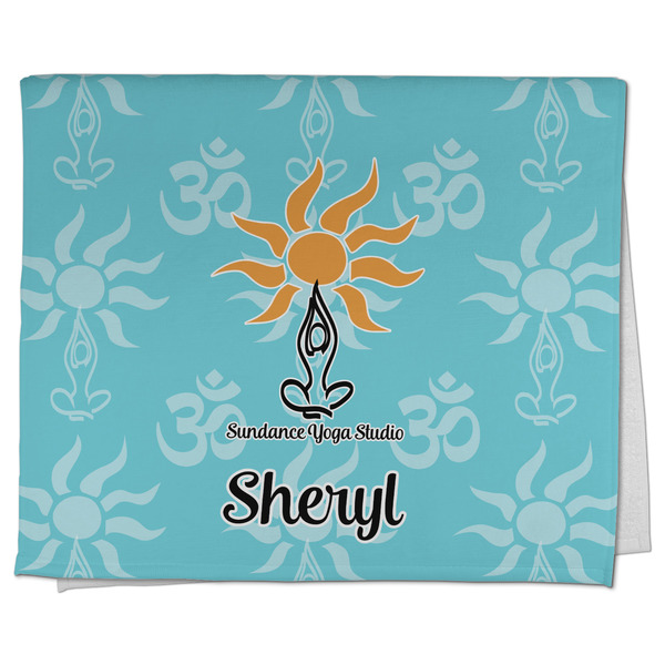 Custom Sundance Yoga Studio Kitchen Towel - Poly Cotton w/ Name or Text