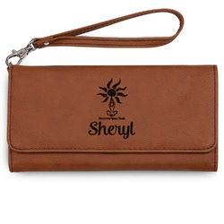 Sundance Yoga Studio Ladies Leatherette Wallet - Laser Engraved (Personalized)