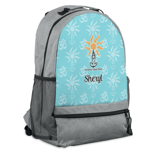 Custom Sundance Yoga Studio Backpack - Grey (Personalized)
