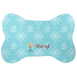 Sundance Yoga Studio Bone Shaped Dog Food Mat (Personalized)