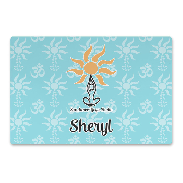 Custom Sundance Yoga Studio Large Rectangle Car Magnet (Personalized)