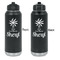 Sundance Yoga Studio Laser Engraved Water Bottles - Front & Back Engraving - Front & Back View
