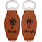 Sundance Yoga Studio Leather Bar Bottle Opener - Front and Back