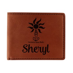 Sundance Yoga Studio Leatherette Bifold Wallet (Personalized)