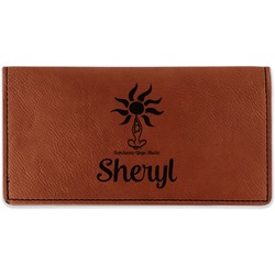 Sundance Yoga Studio Leatherette Checkbook Holder (Personalized)