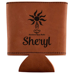 Sundance Yoga Studio Leatherette Can Sleeve (Personalized)