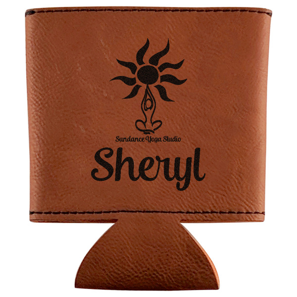 Custom Sundance Yoga Studio Leatherette Can Sleeve (Personalized)