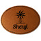 Sundance Yoga Studio Faux Leather Iron On Patch - Oval (Personalized)