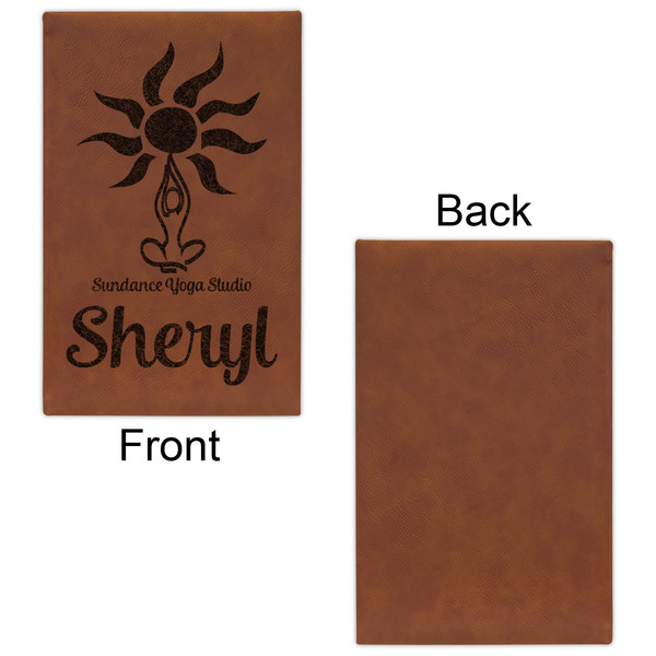Sundance Yoga Studio Leatherette Sketchbooks - Small - Single Sided - Front & Back View