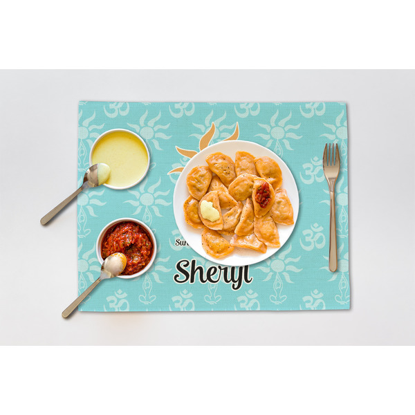 Sundance Yoga Studio Linen Placemat - Lifestyle (single)