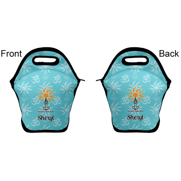 Sundance Yoga Studio Lunch Bag - Front and Back
