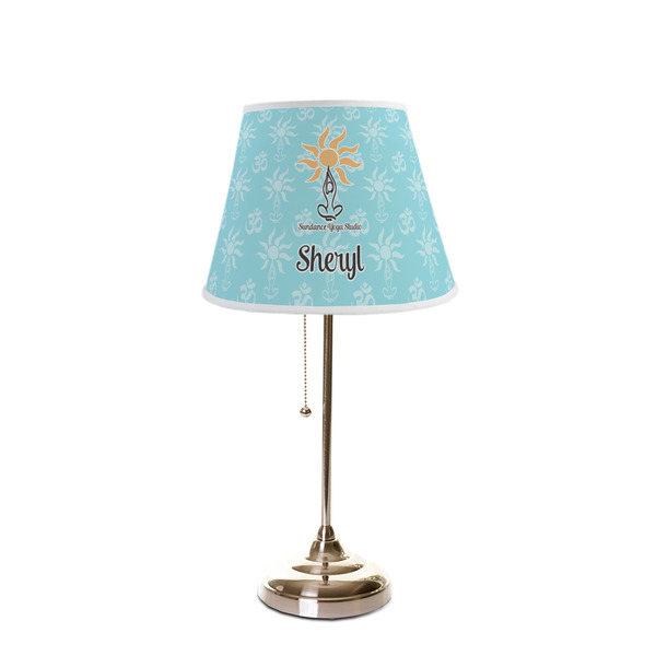 Sundance Yoga Studio Poly Film Empire Lampshade - On Stand