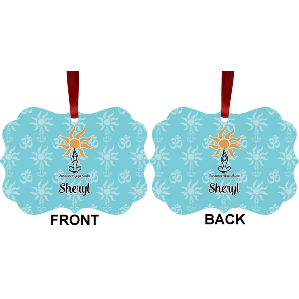 Sundance Yoga Studio Metal Benilux Ornament - Front and Back (APPROVAL)