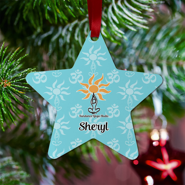 Sundance Yoga Studio Metal Star Ornament - Lifestyle
