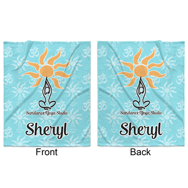 Sundance Yoga Studio Minky Blanket - 50"x60" - Double Sided - Front & Back