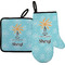 Sundance Yoga Studio Oven Mitt & Pot Holder Set w/ Name or Text