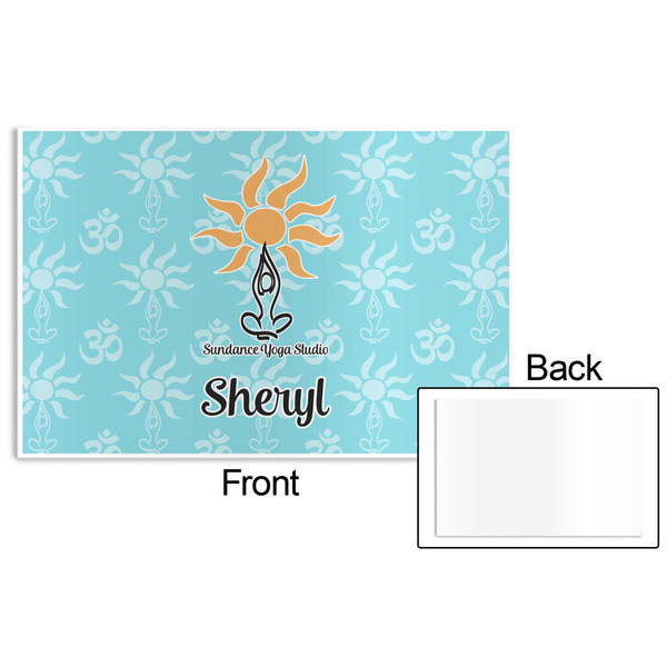 Sundance Yoga Studio Disposable Paper Placemat - Front & Back