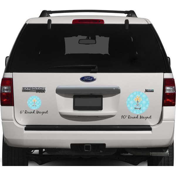 Sundance Yoga Studio Personalized Car Magnets on Ford Explorer