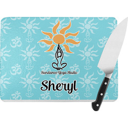 Sundance Yoga Studio Rectangular Glass Cutting Board (Personalized)