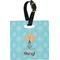 Sundance Yoga Studio Plastic Luggage Tag - Square w/ Name or Text