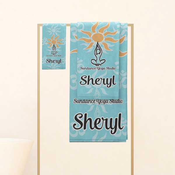 Sundance Yoga Studio Personalized Towel Set