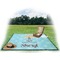 Sundance Yoga Studio Picnic Blanket - with Basket Hat and Book - in Use