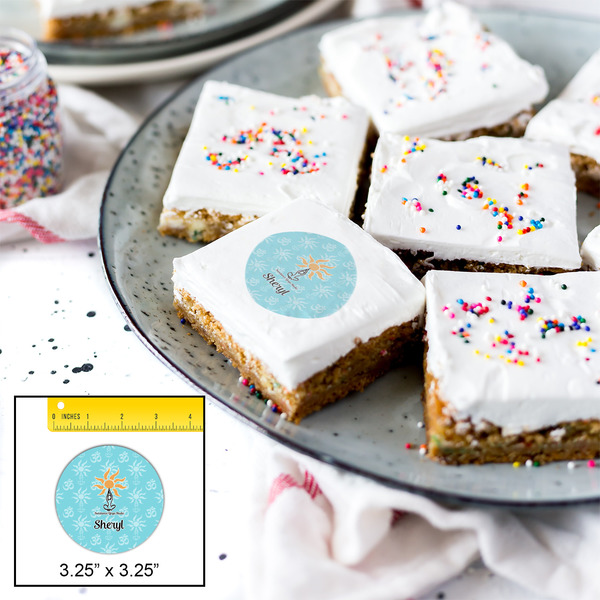 Sundance Yoga Studio Printed Icing Circle - Large - In Context