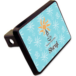 Sundance Yoga Studio Rectangular Trailer Hitch Cover - 2" w/ Name or Text
