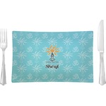 Sundance Yoga Studio Rectangular Glass Lunch / Dinner Plate - Single or Set (Personalized)