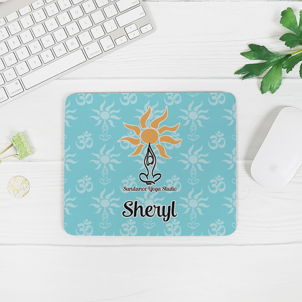 Sundance Yoga Studio Rectangular Mouse Pad - LIFESTYLE 2