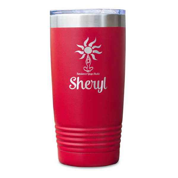 Sundance Yoga Studio Red Polar Camel Tumbler - 20oz - Single Sided - Approval